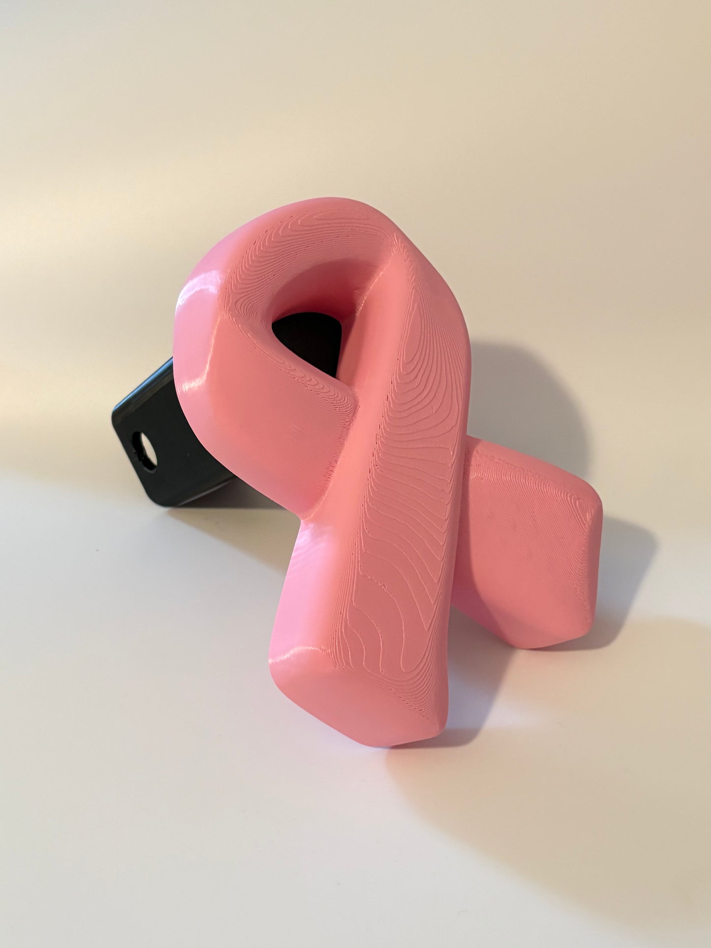 Chunky Pink Ribbon Car Accessories, Breast Cancer Awareness Grille Charm, Hitch Cover & Vent Clips, Pink Ribbon Car Decor