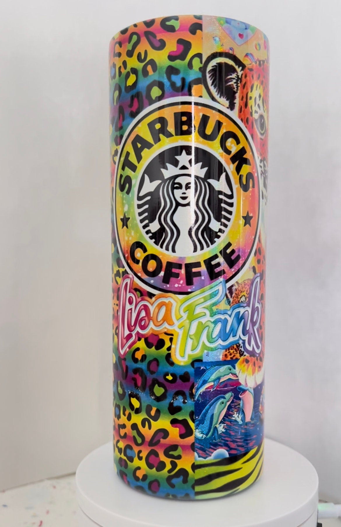Lisa Frank Glitter Tumbler 20 oz