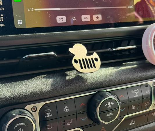 Jeep Ducky Vent Clip - Laser Cut Wood Essential Oil Diffusers