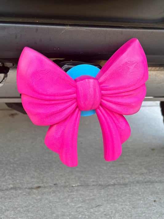 Chunky Hot Pink Tow Hitch Cover