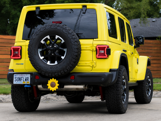 Sunflower Tow Hitch Cover for Jeep | 3D Printed Floral Receiver Hitch Plug | Jeep Girl Accessory | Gift for Her