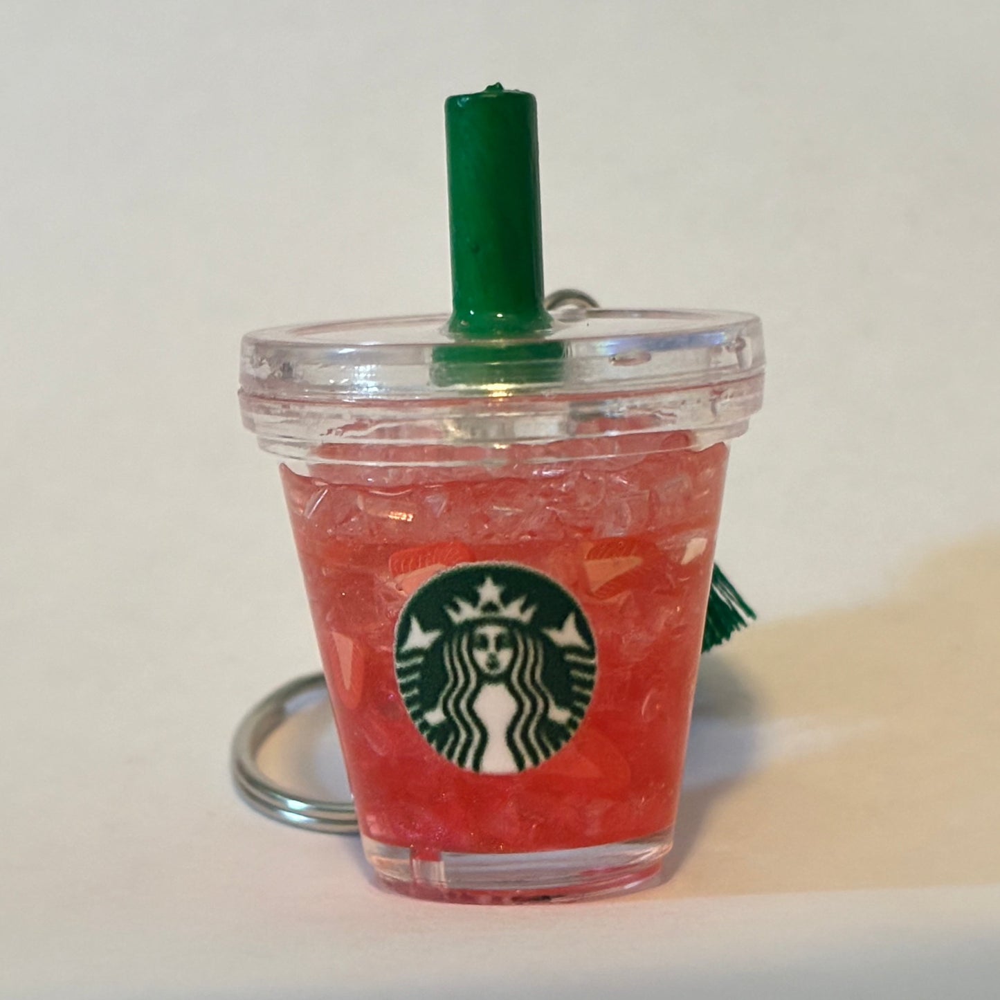 Starbucks Strawberry Refresher Keychain