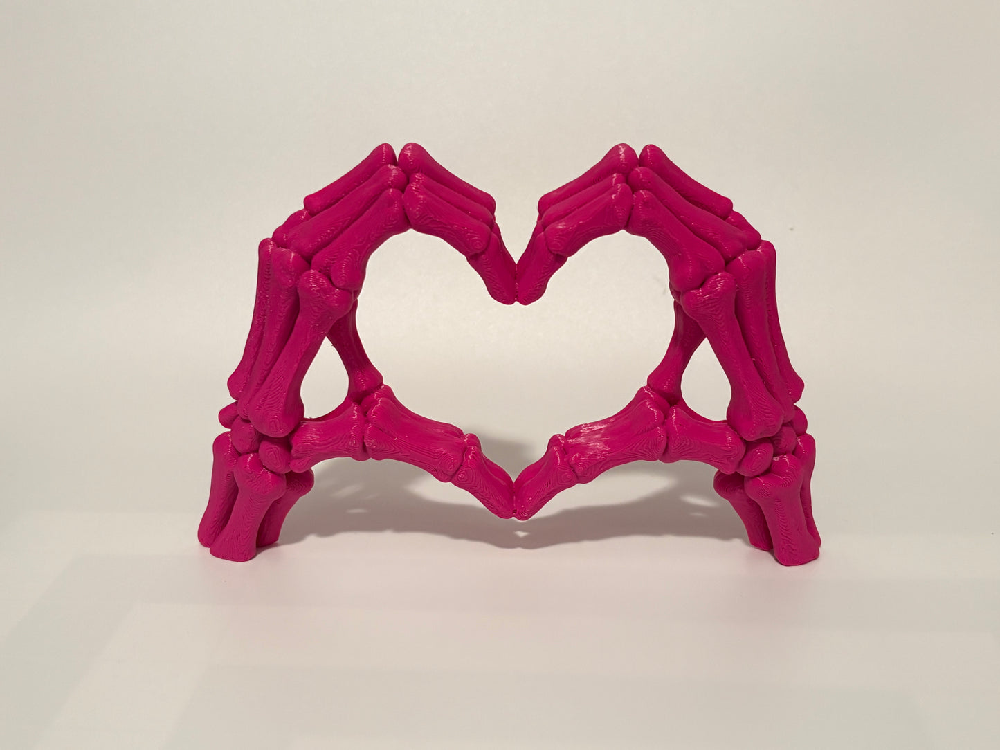 Skeleton Heart Hands Car Decor | 3D Printed Spare Tire Accessory | Spooky Car Decor | Skeleton Hands Heart | Goth Car Decor