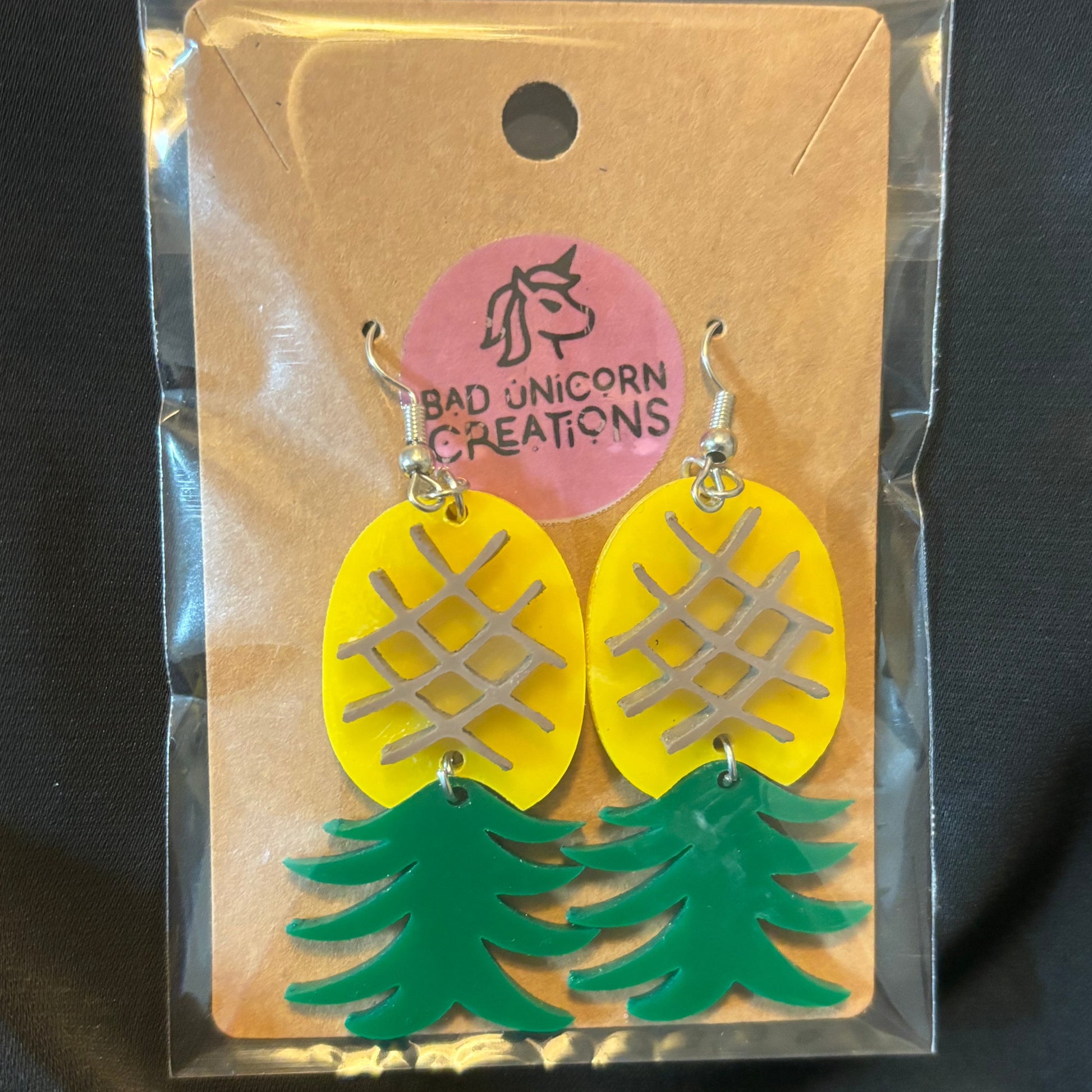 Pineapple Upside-Down Earrings