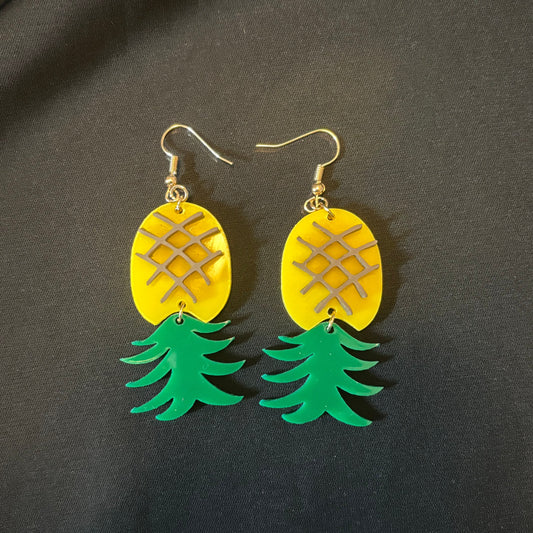 Pineapple Upside-Down Earrings