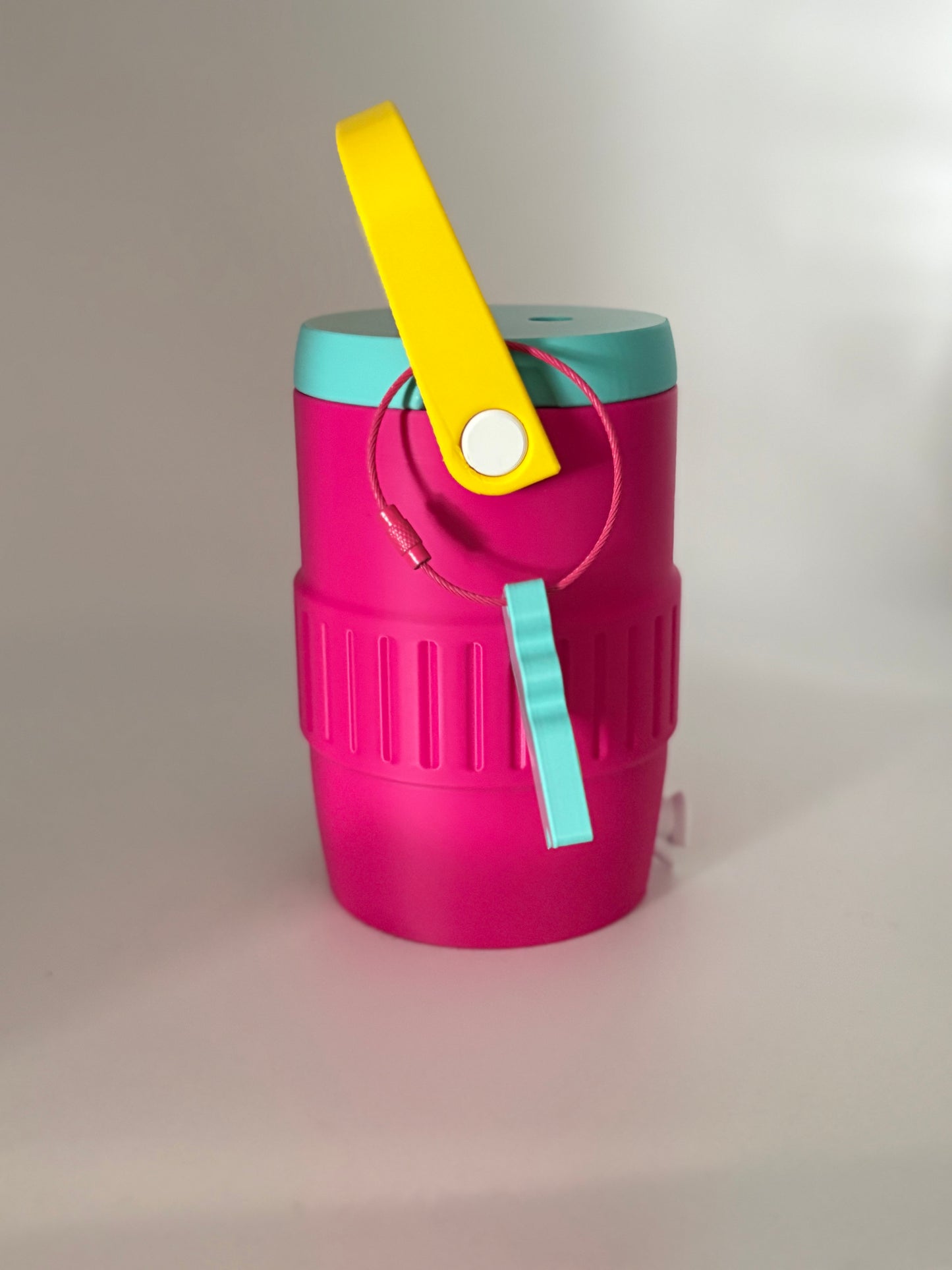 Mini Cooler Can Holder Set with Personalized Can Opener | 12oz Drink Holder | Cute Cooler Cup | Custom Color Can Holder | Unique Gift | Summer Party Favor