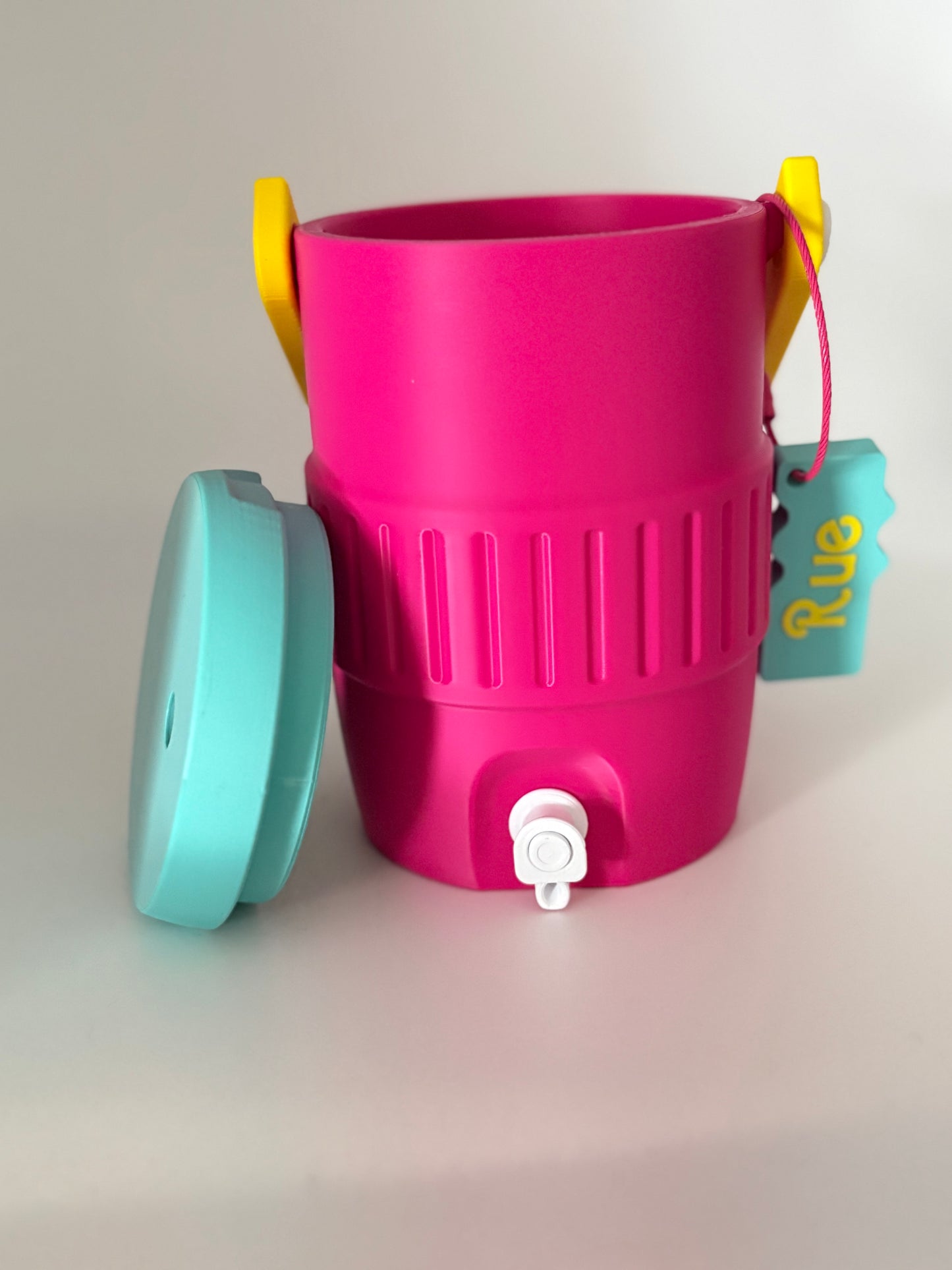 Mini Cooler Can Holder Set with Personalized Can Opener | 12oz Drink Holder | Cute Cooler Cup | Custom Color Can Holder | Unique Gift | Summer Party Favor