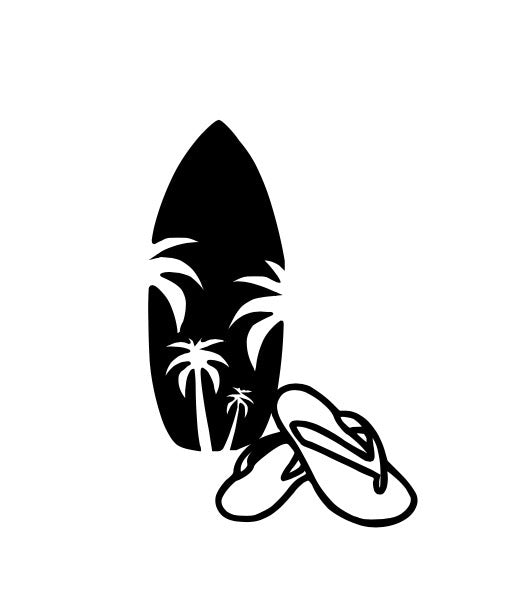 Jeep/SUV/Car Vinyl Decal Set |Mirror/Window/Vehicle Decals | Palm Tree, Surfboard, Wave Heart & Good Vibes, Alien Spaceship, Bigfoot Stickers