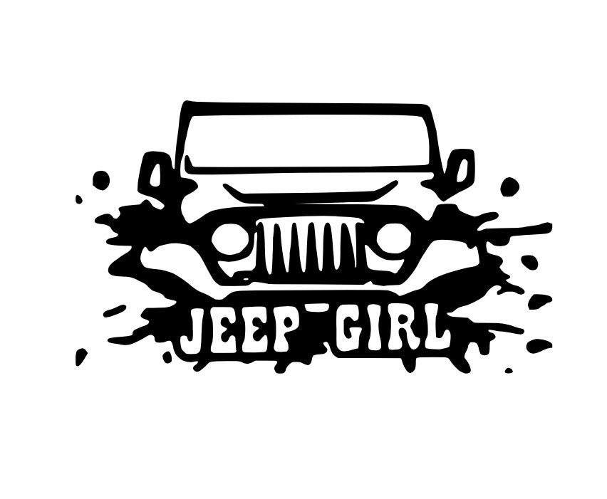 Jeep/SUV/Car Vinyl Decal Set |Mirror/Window/Vehicle Decals | Palm Tree, Surfboard, Wave Heart & Good Vibes, Alien Spaceship, Bigfoot Stickers