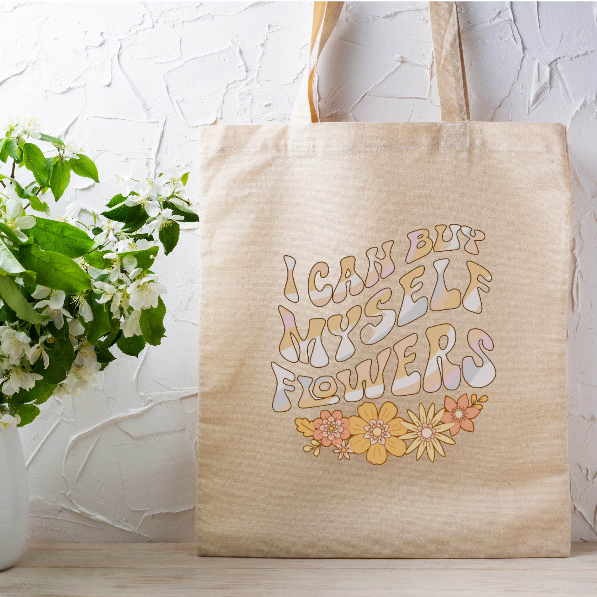 Buy Myself Flowers Tote