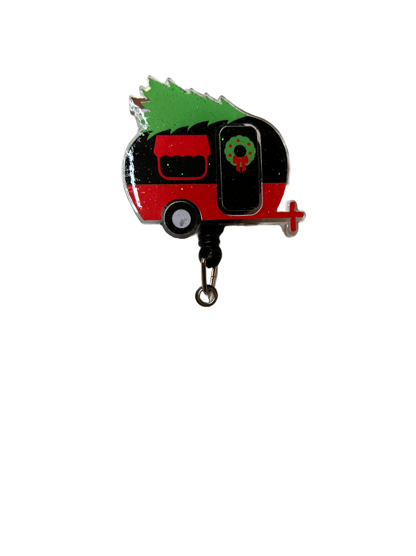 Christmas Camper Badge Reel