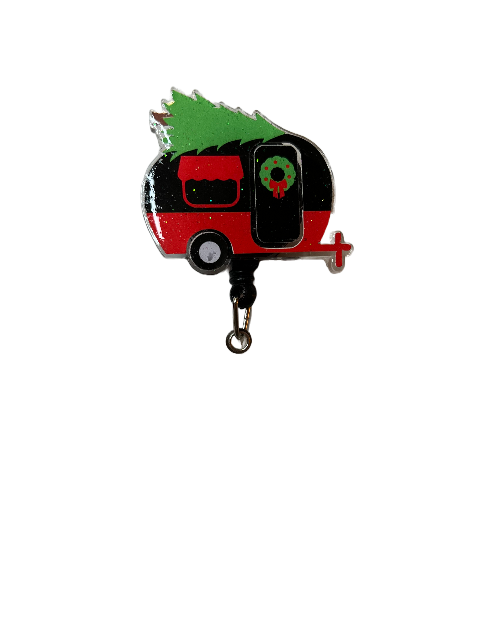 Christmas Camper Badge Reel