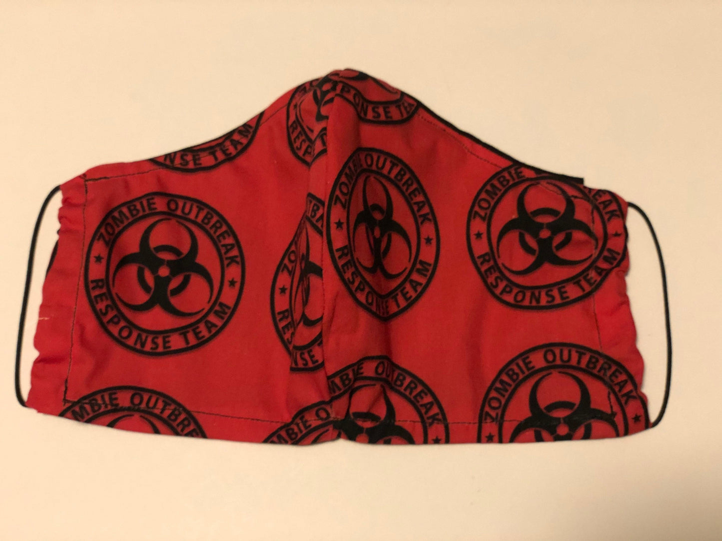 Zombie Response Team Washable Cotton Fabric (Adult or Kids) Handmade Designer Face Mask with FILTER POCKET