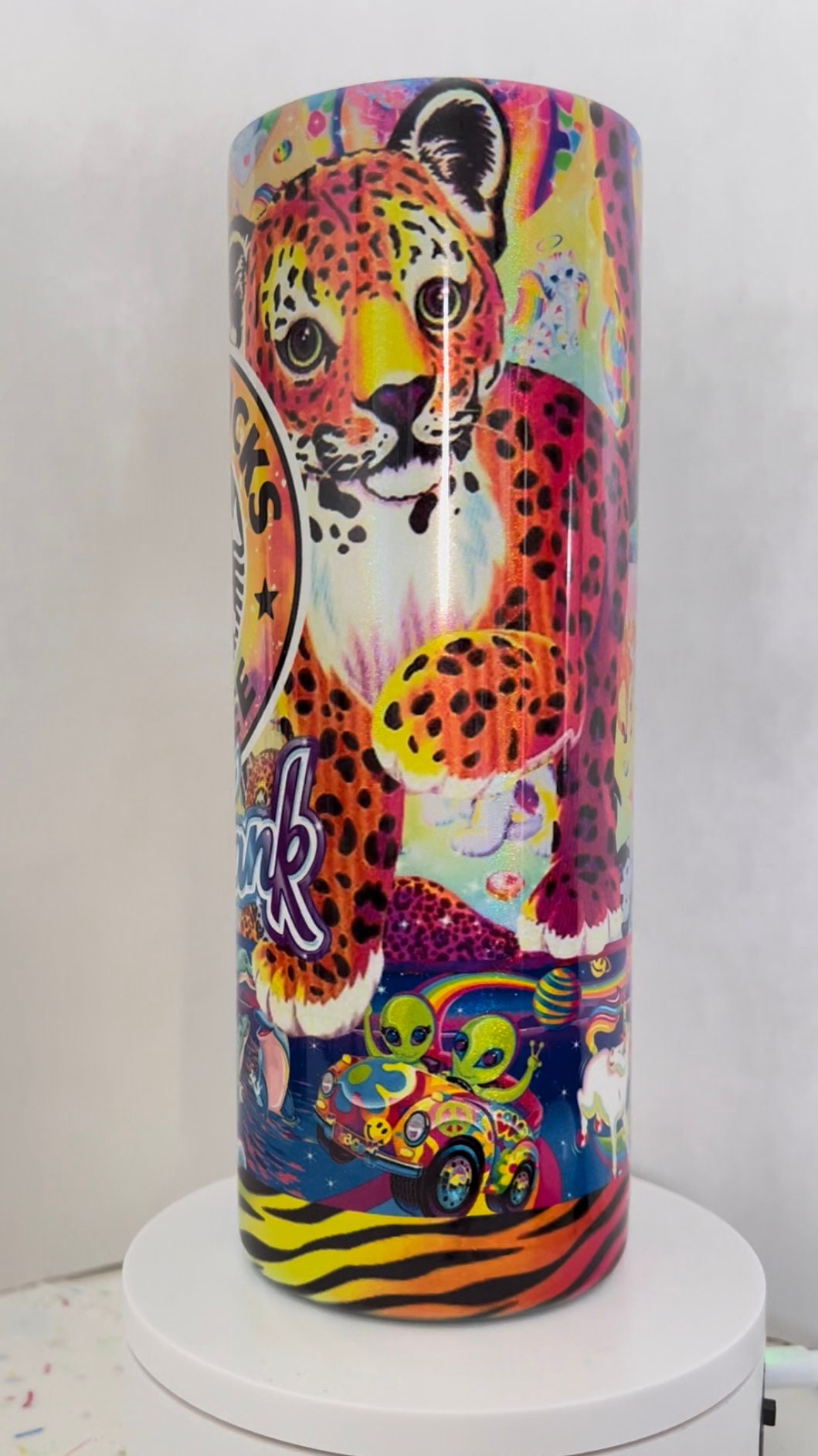 Lisa Frank Glitter Tumbler 20 oz