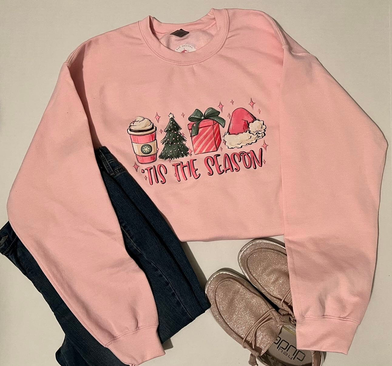 Pink Christmas ‘Tis the Season Sweater