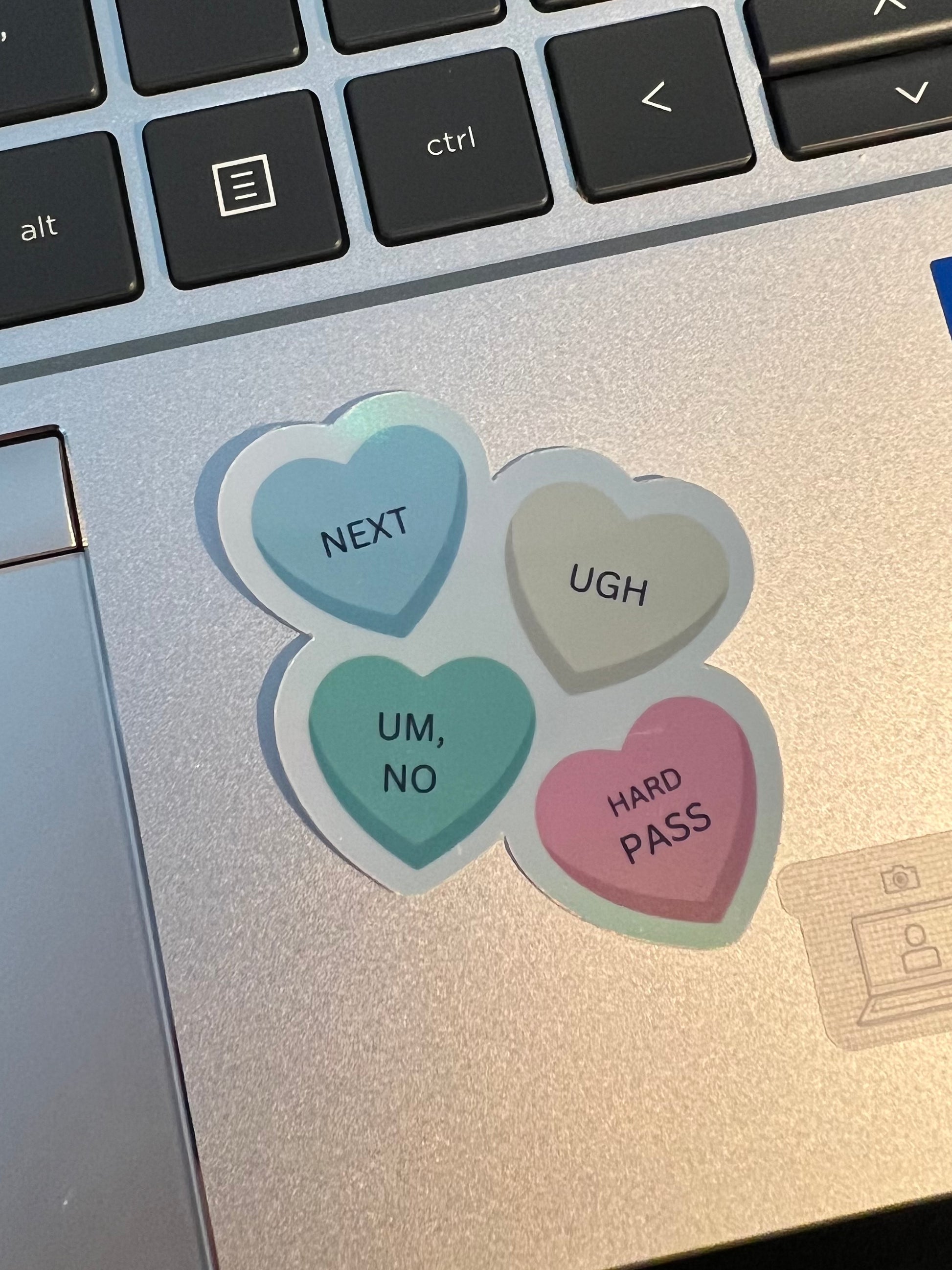 Anti Valentine Conversation Hearts Sticker