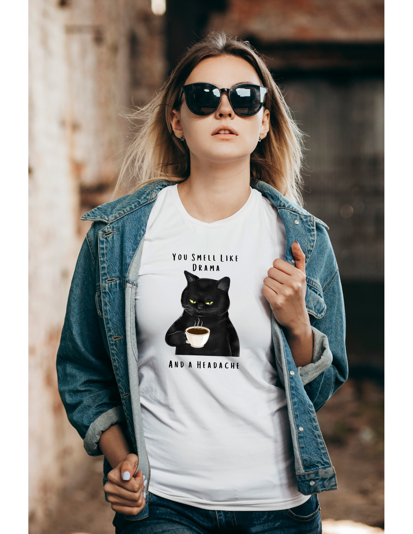 You Smell Like Drama Cat T-shirt